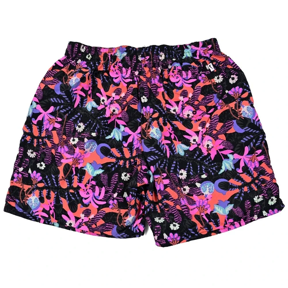Nike Abstract Floral Swim Trunks Men's XL‎ Summer Beach Pool Lake Shorts Logo